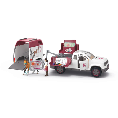 SCHLEICH 42704 Mobile Tierärztin mit Anhänger