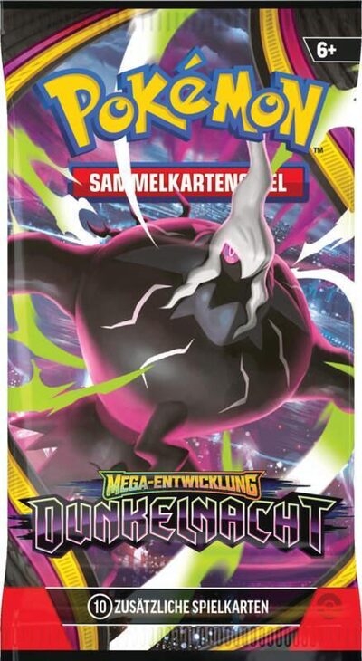 POKEMON 14292 Pokémon PKM ME05 Boosterpack Mega-Entwicklung - Dunkelnacht
