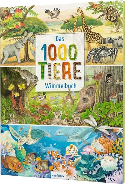 THIENEMANN 823869 Henkel, Das 1000 Tiere-Wimmelbuch: Heimische Tiere & Tiere aus aller Welt