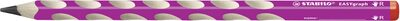 STABILO 322/01-HB Ergonomischer Dreikant-Bleistift für Rechtshänder - STABILO EASYgraph in pink - Einzelstift - Härtegrad HB