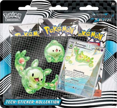POKEMON 11912 PKM Pokémon KP10.5 Tech-Sticker-Kollektion Karmesin & Purpur – Schwarze Blitze & Weiße Flammen