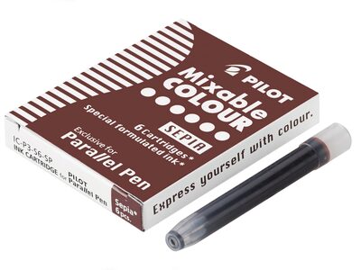 PILOT PEN 1108007 Parallel Pen Tintenpatronen braun 6er Set