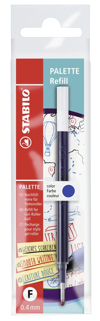 STABILO 268/041-01 Nachfüllpatrone - STABILO PALETTE Refill - Strichbreite F (0,4 mm) - Einzelpatrone -blau