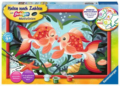 RAVENSBURGER 23507 Malen nach Zahlen Verliebte Fische