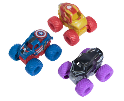 SPINMASTER 6070229 Monster Jam MNJ Monster Jam Mini 3er-Pack Marvel