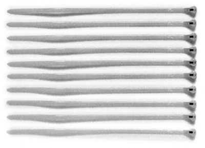 TAMIYA 300050595 Nylon-Kabelbinder mit Metallhaken (10)