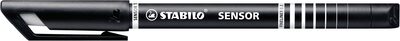 STABILO 189/46 Fineliner mit gefederter Spitze - STABILO SENSOR F - fein - Einzelstift - schwarz