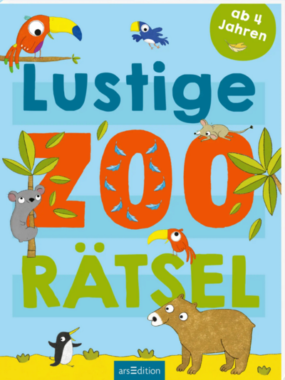ARSEDITION 135180 Lustige Zoo-Rätsel