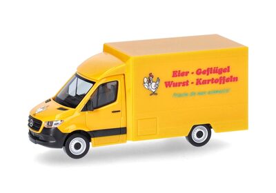 HERPA 098656 1:87 Mercedes-Benz Sprinter '18 Foodtruck 'Eier Geflügel Wurst Kartoffeln'