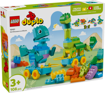 LEGO® DUPLO® 10451 Dinos auf Rädern 3-in-1-Set