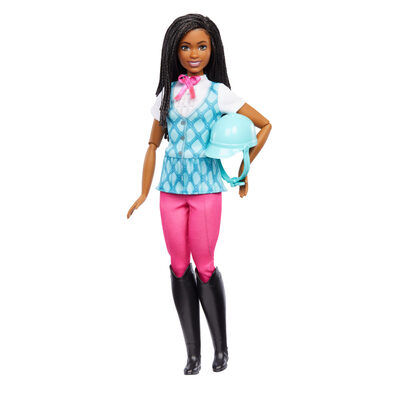 MATTEL HXJ39 Barbie Mysteries: Das geheimnisvolle Pferdeabenteuer“ Barbie Brooklyn“ Puppe mit Reitkleidung und Zubehör