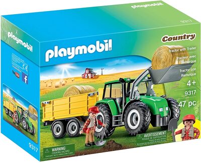 PLAYMOBIL 9317 Traktor mit Anhänger
