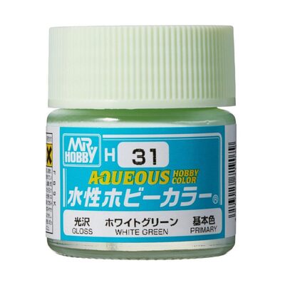MR. HOBBY H-031 Aqueous Hobby Colors (10 ml) White Green