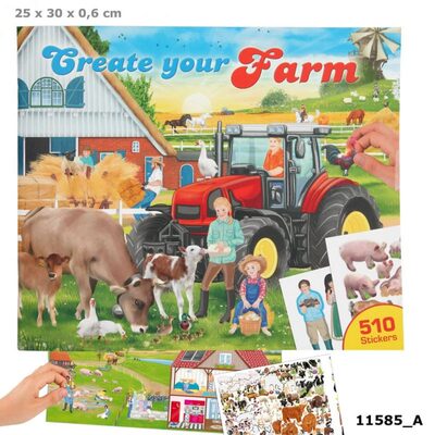 DEPESCHE 11585 Create your Farm - Malbuch mit Stickern