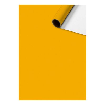 BRUNNEN 2528591315 Geschenkpapier 70x200cm Uni Plain orange