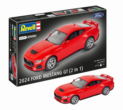 REVELL 07743 1:25 2024 Ford Mustang GT (Click System)