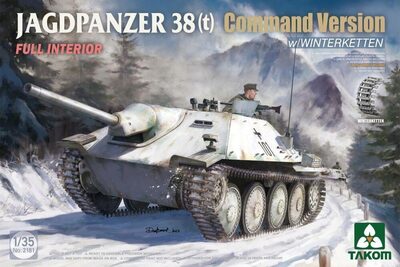 TAKOM TAK2181 1:35 Jagdpanzer 38(t) Command Version w/ Winterketten Full Interior