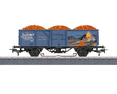 MÄRKLIN 44818 H0 MÄRKLIN Start up - Offener Güterwagen mit Beleuchtung 'Jim Knopf und Lukas der Lokomotivführer'.
