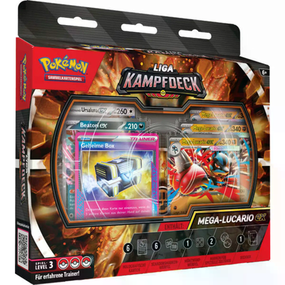 POKEMON 13509 PKM Pokémon Liga-Kampfdeck Mega-Lucario-ex