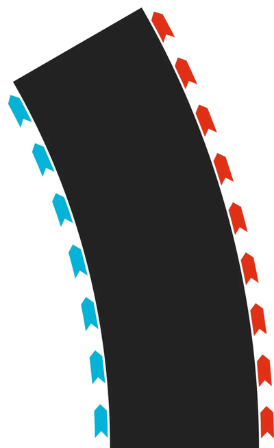 CARRERA 50052004 Carrera Hybrid KI Gaming Rennaction Zubehör Curves Radius 2 30° (2x L, 2x R)