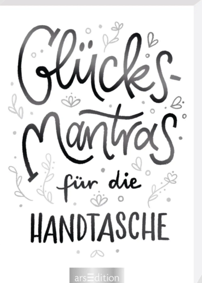 ARSEDITION 134995 Glücksmantras für die Handtasche