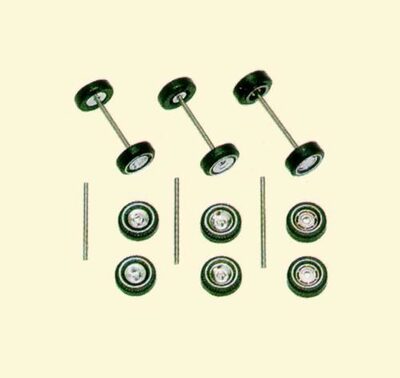 BUSCH 49951 H0 Set: Felgen mit Weißwandreifen