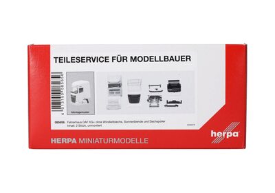 HERPA 085656 1:87 Teileservice Fahrerhaus DAF XG+ ohne Windleitblechen und Dachspoiler, 2 Stück