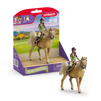 SCHLEICH 42714 Horse Club Sarah & Mystery