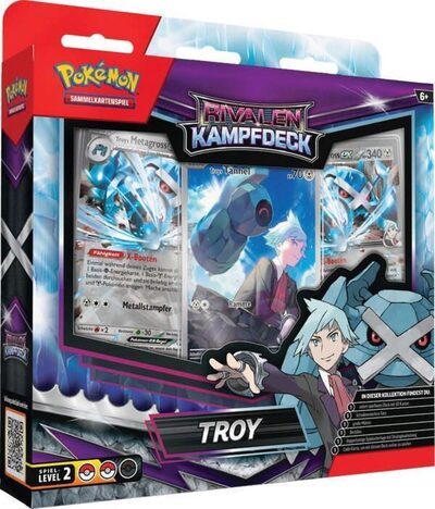 POKEMON 11190 PKM Fix6 Pokémon Rivalen-Kampfdeck Mary / Troy, sortiert