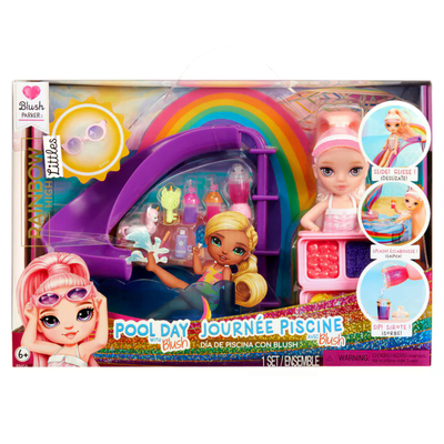 MGA 522249-EUC Rainbow High Little Pool Day with Blush Playset