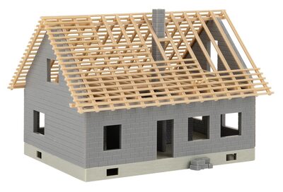 FALLER 130658 H0 Haus im Bau mit Kran, Ep. V