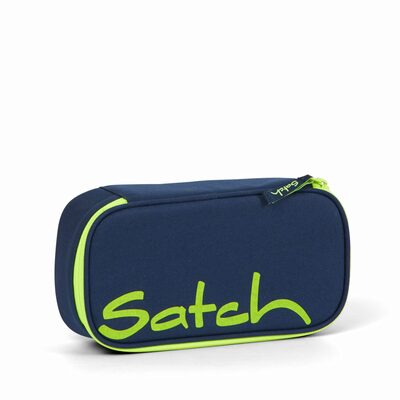 SATCH SAT-BSC-001-122 satch Pencil Box Toxic Yellow dark blue, neon, yellow