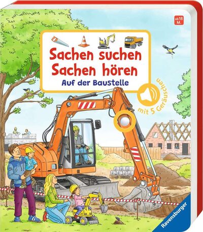RAVENSBURGER 41693 Sachen suchen, Sachen hören: Baustelle