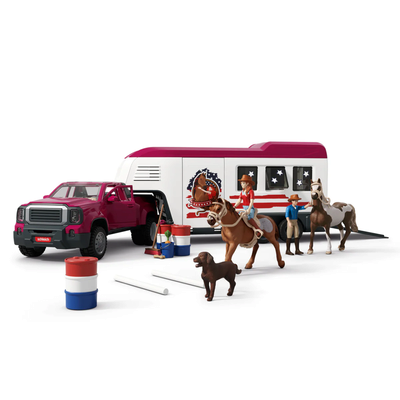SCHLEICH 42705 HORSE CLUB Lakeside Truck mit Anhänger