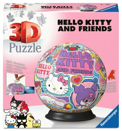 RAVENSBURGER 11630 3D Puzzle Ball 72 Teile Hello Kitty