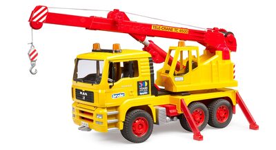 BRUDER 01054 MAN TGA Kran-LKW - Jubiläumsartikel 50 Jahre BRUDER