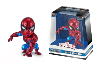 JADA TOYS 253221005 Marvel 4' Classic Spiderman Figure