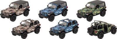 GOKI 12291 Jeep Wrangler (2018), Spritzguss, 1:34, 6-fach sortiert