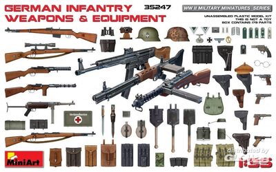 MINIART 35247 1:35 Deutsche Infantrie Waffen & Zubehör