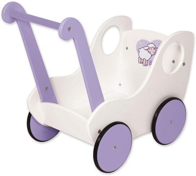 BAYER DESIGN 52102AB Lauflernwagen Princess World, weiß, lila