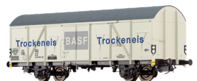 BRAWA 47275 H0 Gedeckter Güterwagen Gbs-uv 253 „BASF Trocken Eis”, DB, Ep. IV