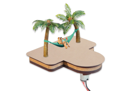 NOCH 21772 H0 micro-motion Palmen mit Hängematte 5 cm hoch