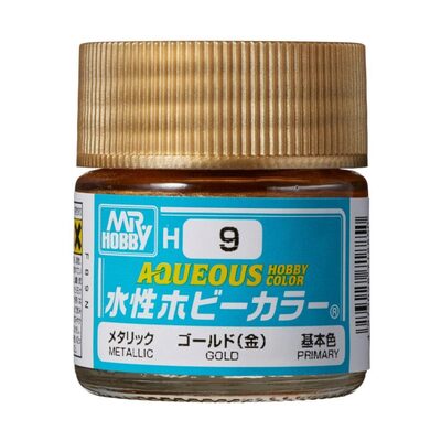 MR. HOBBY H-009 Aqueous Hobby Colors (10 ml) Gold