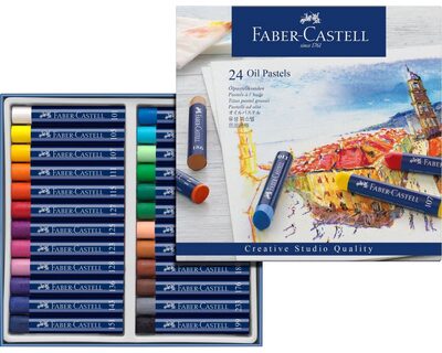 FABER-CASTELL 127024 Ölpastellkreide STUDIO QUALITY 24er Etui