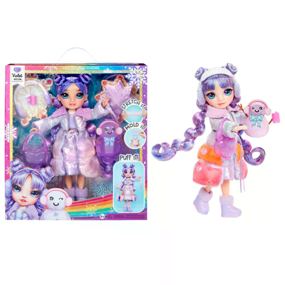 MGA 120865-EUC Rainbow High Winter Wonderland Doll- Violet (Purple)