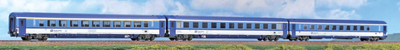 A.C.M.E. AC55317 H0 Wagenset Eurocity 378/379 'Berliner' - Set A, CD, Ep. VI