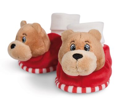 NICI 49083 Babyschuhe mit Rassel FC BAYERN MÜNCHEN Bär Berni