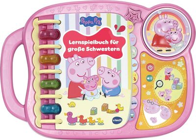 VTECH 80-546704 Peppa Pig - Lernspielbuch für große Schwestern