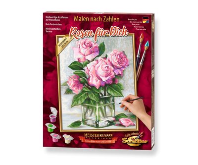 SCHIPPER 609240828 Malen nach Zahlen - Rosen für Dich