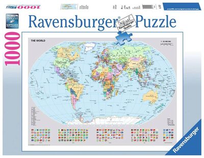 RAVENSBURGER 15652 Puzzle Politische Weltkarte